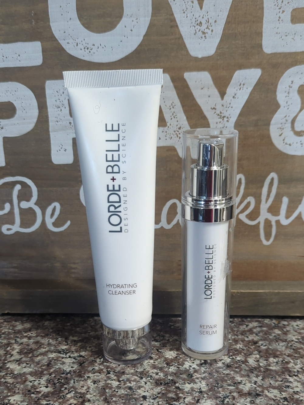 Lorde + Belle Design By Science Hydrating Cleanser & Repair Serum Set